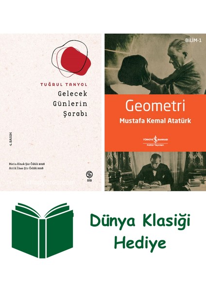 Gelecek Günlerin Şarabı + Geometri + Dünya Klasiği Hediye