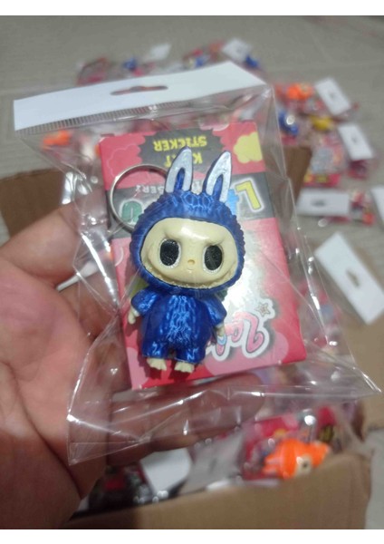 Labubu Anahtarlık+Labubu Kart Stiker Hediyeli