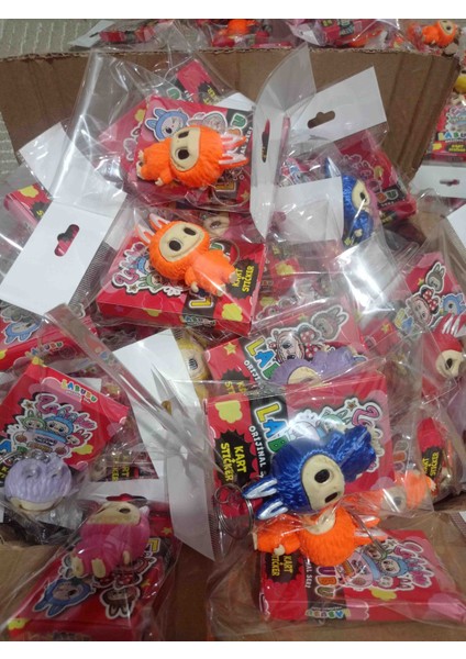 Labubu Anahtarlık+Labubu Kart Stiker Hediyeli modelleri