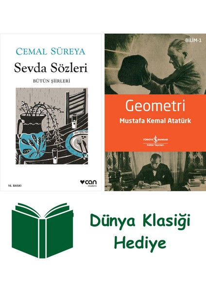 Sevda Sözleri + Geometri + Dünya Klasiği Hediye