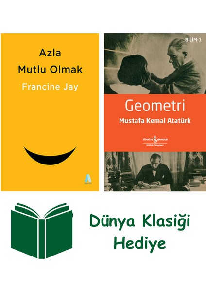 Azla Mutlu Olmak + Geometri + Dünya Klasiği Hediye