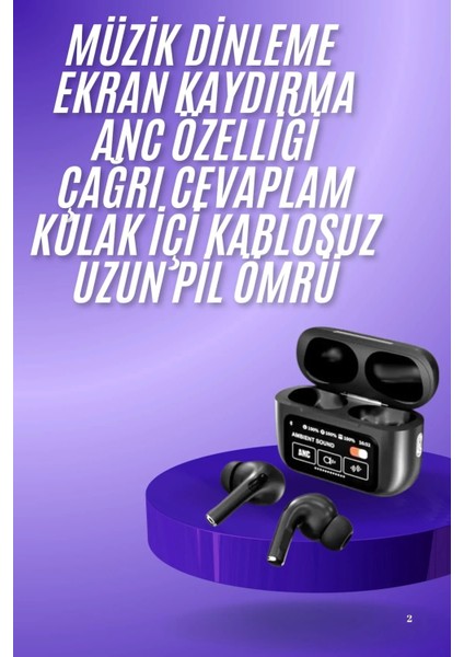 2.nesil Pro Ekranlı Sesli Görüşme Yapabilen Kablosuz Bluetooth Kulaklık fiyatları