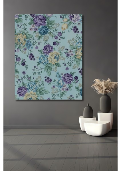 Büyülü Bahçe Sulu Boya Görünümlü Ahşap Tablo Dikdörtgen Tablo