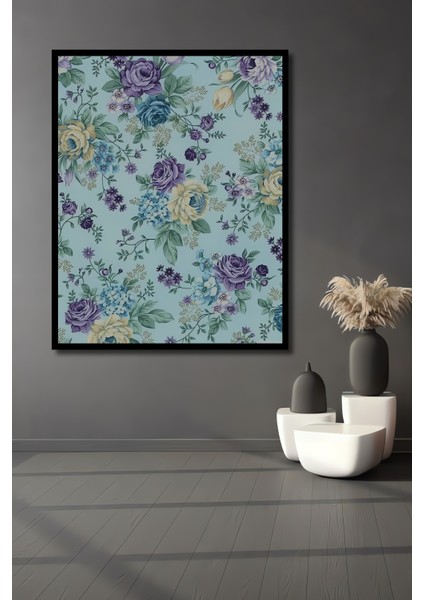 Büyülü Bahçe Sulu Boya Görünümlü Ahşap Tablo Dikdörtgen Tablo fiyatları