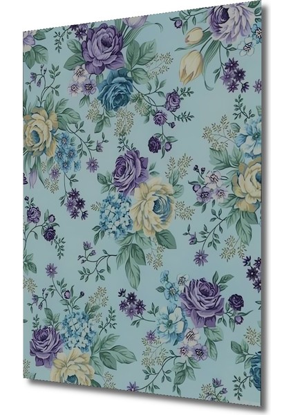 Büyülü Bahçe Sulu Boya Görünümlü Ahşap Tablo Dikdörtgen Tablo modelleri