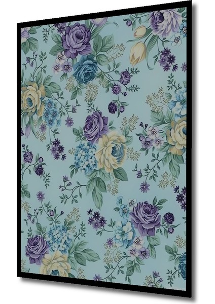 Büyülü Bahçe Sulu Boya Görünümlü Ahşap Tablo Dikdörtgen Tablo indirimleri