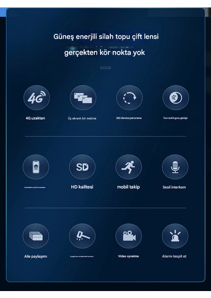 6mp (3+3) Güneş Enerjili 4g Sım Kartlı Güvenlik Kamerası, Gece Görüşü, Çift Yönlü Ses, Hareket Algılama indirimleri