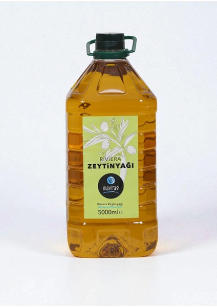 Riviera Zeytinyağı 5 Litre - Doğal, Sağlıklı Ve Lezzetli - Yüksek Kalite Zeytinyağı