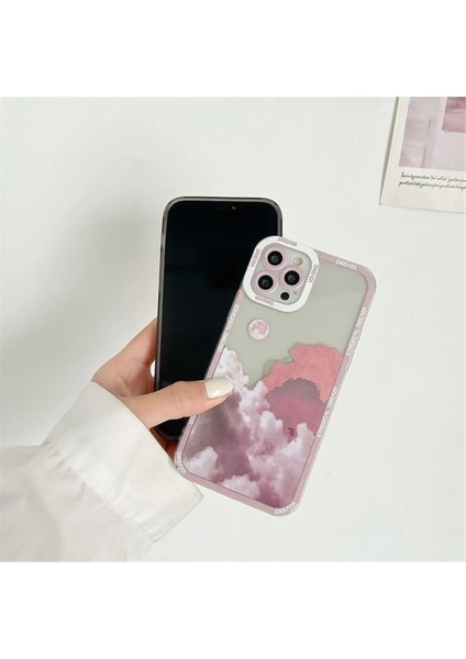 Iphone 14 Promax Manzara Tasarımlı Şeffaf Kılıf