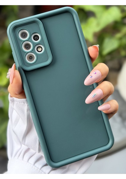 Galaxy A32 Uyumlu Mat Lansman Parmak Izi Bırakmaz Esnek Silikon Kılıf