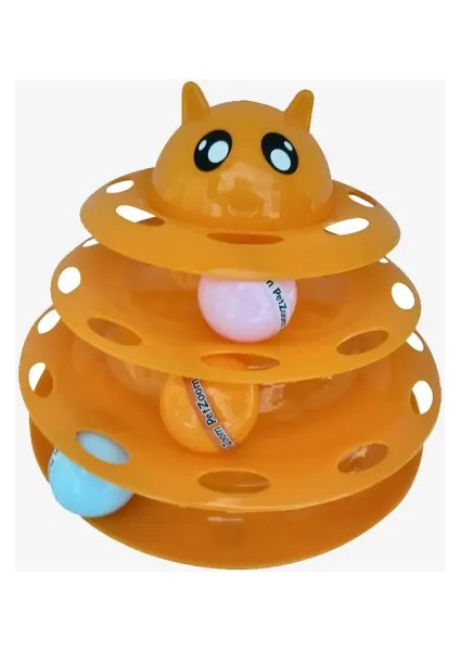 Kedi Başlıklı 3 Katlı Kedi Oyuncağı fırsatları