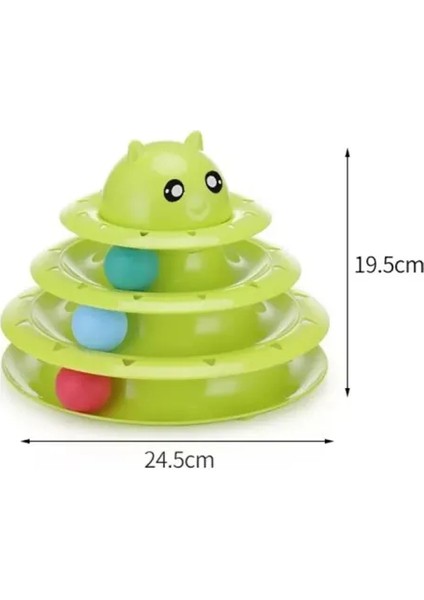 Kedi Başlıklı 3 Katlı Kedi Oyuncağı indirimleri