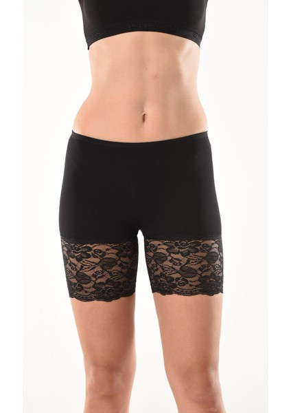 Derya Kurşun Dantelli Kısa Kadın Şort Tayt 496 fiyatları