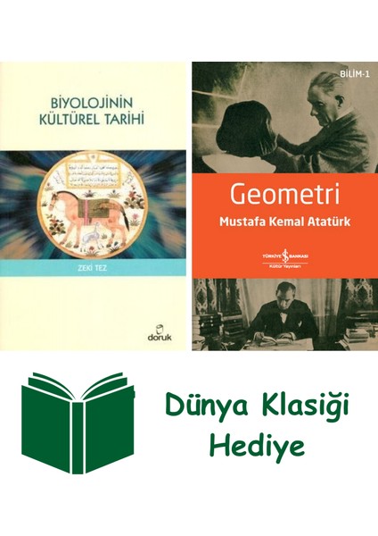Biyolojinin Kültürel Tarihi + Geometri + Dünya Klasiği Hediye
