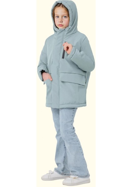 Kız Çocuk Kürklü Su ve Rüzgar Geçirmez Kapüşonlu 3 Kışlık Mont & Kaban & Parka modelleri