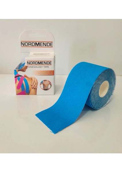 Kınesıo Tape Ağrı Bandı 5cm x 5 Metre - Mavi Renk, Kınesıo Bant, Kinesıology Tape Bant