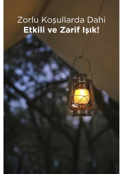 Nostaljik Retro Şarjlı LED Gaz Lambası Görünümlü Gece Lambası fiyatları