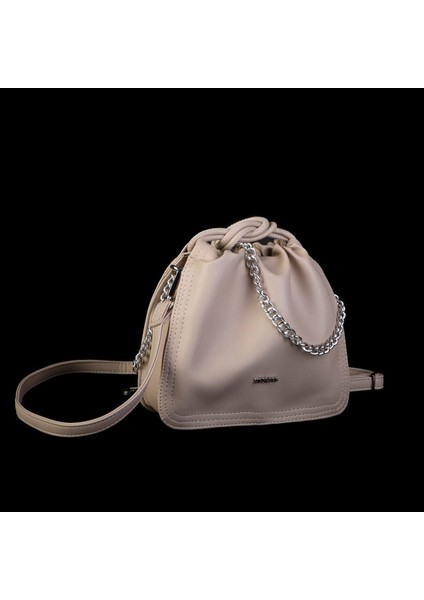 Kadın Zincirli Büzmeli Çıtçıtlı Omuz ve Çapraz Çanta modelleri