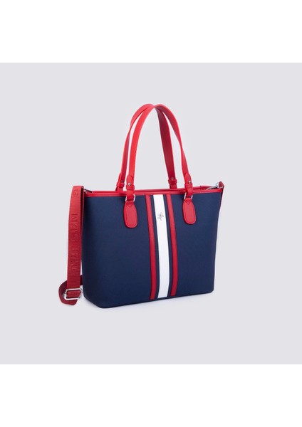 Kadın Omuz Çantası Spor Şık Ayarlanabilir Omuz Askılı Siyah Lacst (33X27X12 cm )