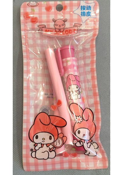 My Melody Figürlü Basmalı Otomatik Rulo Silgi (2 Adet Yedek Silgisiyle) AD58214