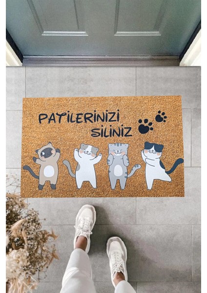 Kedili Patilerinizi Siliniz Iç ve Dış Kapı Önü Paspası fiyatları