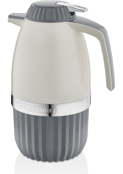 2 Litre Elegant Serisi Cam Termos / Gri | 12 saat sıcak, 24 saat soğuk muhafaza