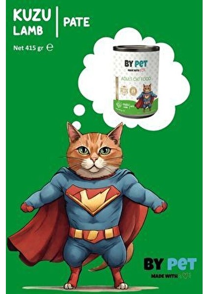 Yetişkin Kediler Için Kuzu Etli Konserve Yaş Mama 415 gr x 12 Adet modelleri