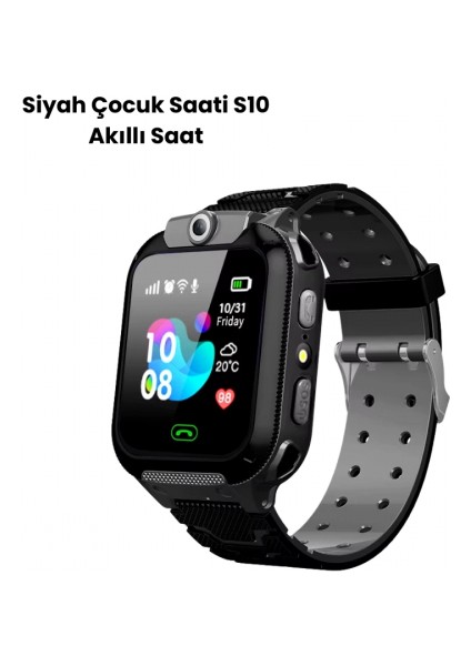 S10 Akıllı Çocuk Saati Siyah