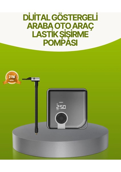 Dijital Ekranlı Taşınabilir Akıllı Araç Hava Kompresörü