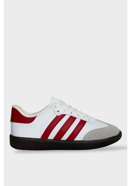 Kadın Rahat Hafif Spor Ayakkabı Beyaz - Kırmızı fırsatları