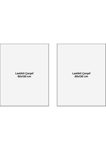 %100 Pamuk Poplin 2'li Bebek Lastikli Çarşaf Seti 60X120 cm – Ikili Pamuk Bebek Çocuk Çarşaf fiyatları
