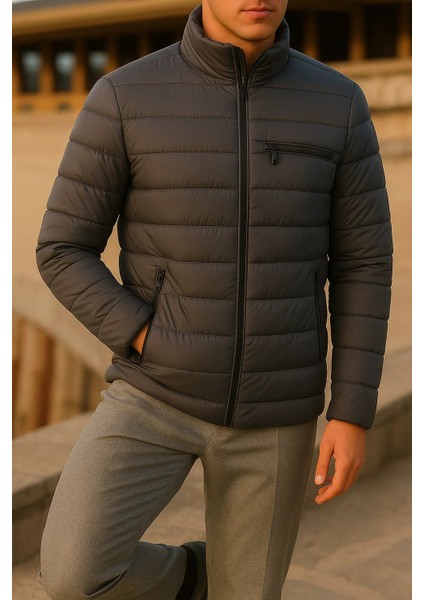 Erkek Kışlık Comfort Trend Günlük Füme Şişme Mont fırsatları