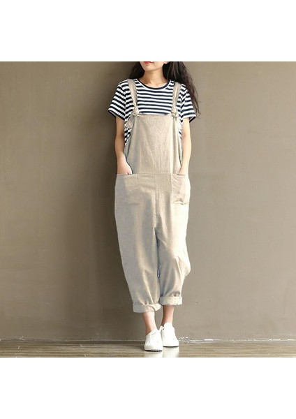 Askılı Büyük Cep Detaylı Kadın Salopet Tulum fiyatları