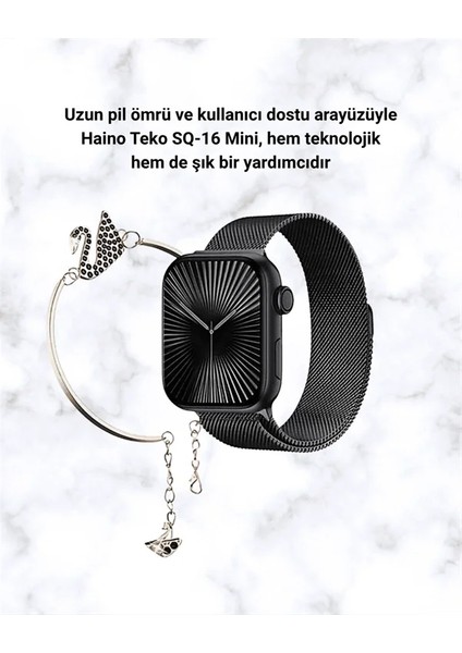 Akıllı Saat Sq-16 Mini Series 10 | Unisex Tasarım, Sağlık ve Spor Takibi fırsatları