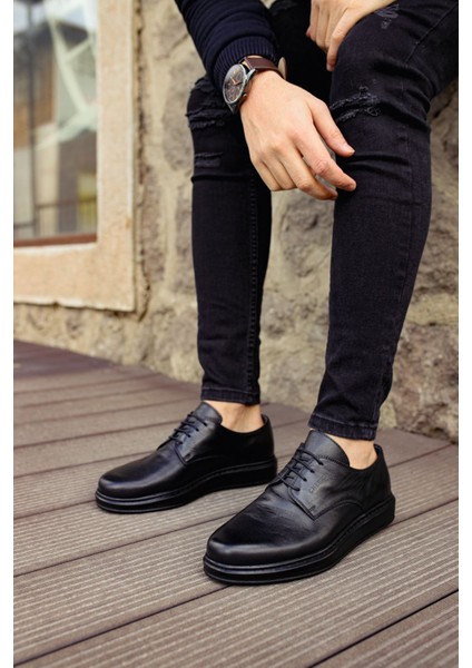 CH003 - Dst Classica Pelle Di Cuoio Erkek Ayakkabı Sıyah fiyatları