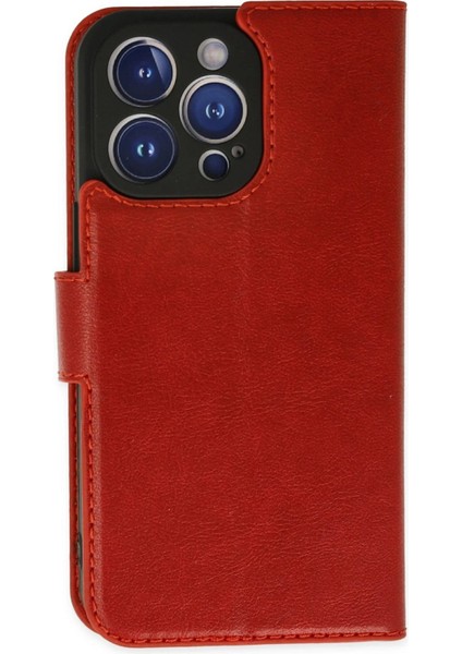 iPhone 14 Pro Kılıf Trend S Plus Kapaklı Kılıf - Kırmızı - FKU2089-2313 fiyatları