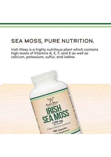 Irish Sea Moss High In Minerals 180 Caps