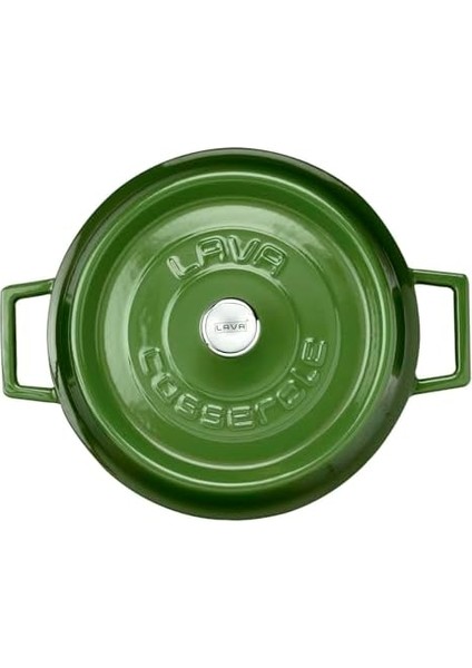 Çok Amaçlı Döküm Demir Sığ Tencere Çap 24 cm Yeşil fiyatları