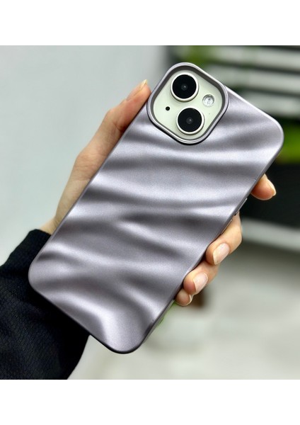 Iphone 14 Plus ve 15 Plus Uyumlu 3D Wave Kabartma Mat Silikon Kılıf fiyatları