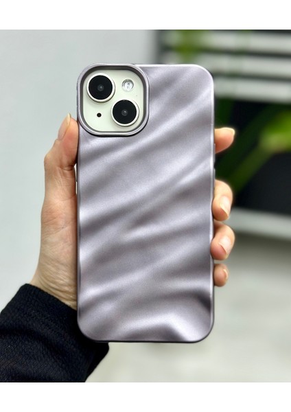 Iphone 14 Plus ve 15 Plus Uyumlu 3D Wave Kabartma Mat Silikon Kılıf fırsatları