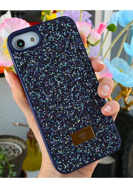 Iphone 6 - 7 - 8 - Se 2020 - Se 2022 Uyumlu Elmas Tasarımlı Taşlı Işıltılı Parlak Pırlanta Kılıf fiyatları
