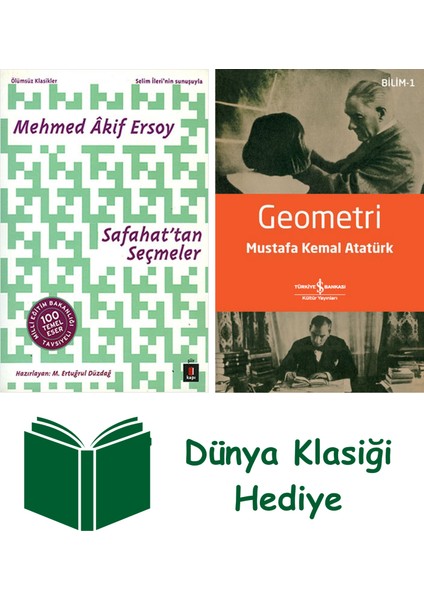 Safahat’tan Seçmeler + Geometri + Dünya Klasiği Hediye