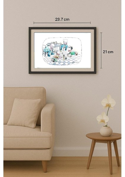 Milan Bukovac 29X21CM Orijinal Karikatür Tablo fiyatları