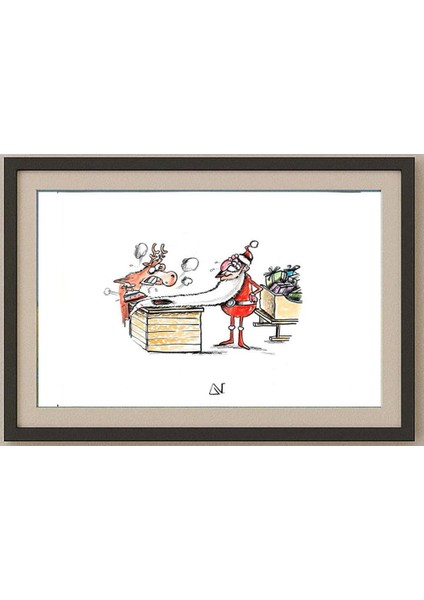 Novakov Goran 29X21CM Orijinal Karikatür Tablo