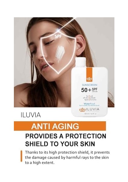 Iluvia Leke Karşıtı Cilt Tonu Eşitleyici Yüksek Korumalı Yüz ve Vücut Güneş Kremi 50 Spf 130 ml (4.6 Fl. Oz) modelleri