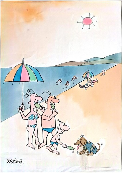 Ye Ting 29X21CM Orijinal Karikatür Tablo modelleri