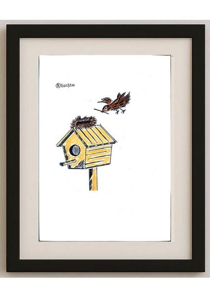 Resad Sultanovic 29X21CM Orijinal Karikatür Tablo