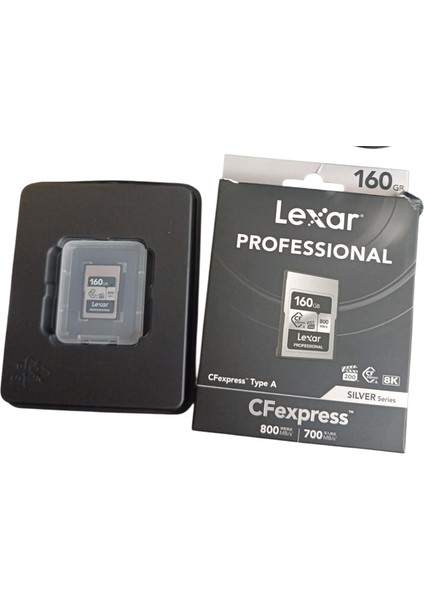 Lexar Professional Sılver Serisi Cfexpress Tip A Kart 160 Gb, 800 Mb/s'ye Kadar Okuma Cfe Kartı, VPG200, 8k Video Cf Kartı, Sony Alpha/sony Fx Kameralarla Uyumlu Hafıza Kartı (LCAEXSL160G-RNENG) fiyatları