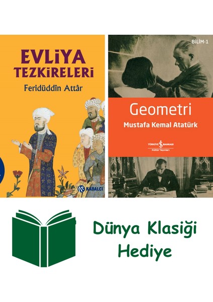 Evliya Tezkireleri + Geometri + Dünya Klasiği Hediye