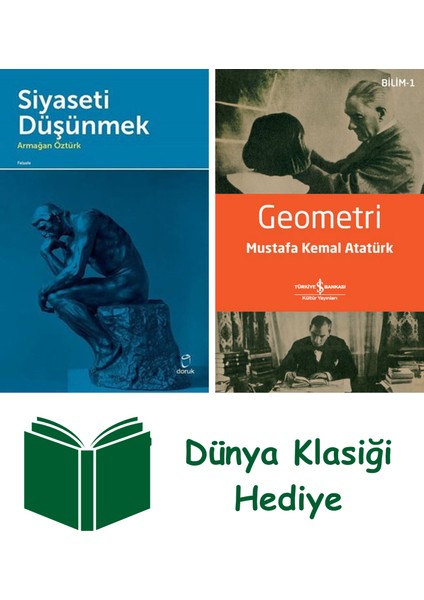 Siyaseti Düşünmek + Geometri + Dünya Klasiği Hediye
